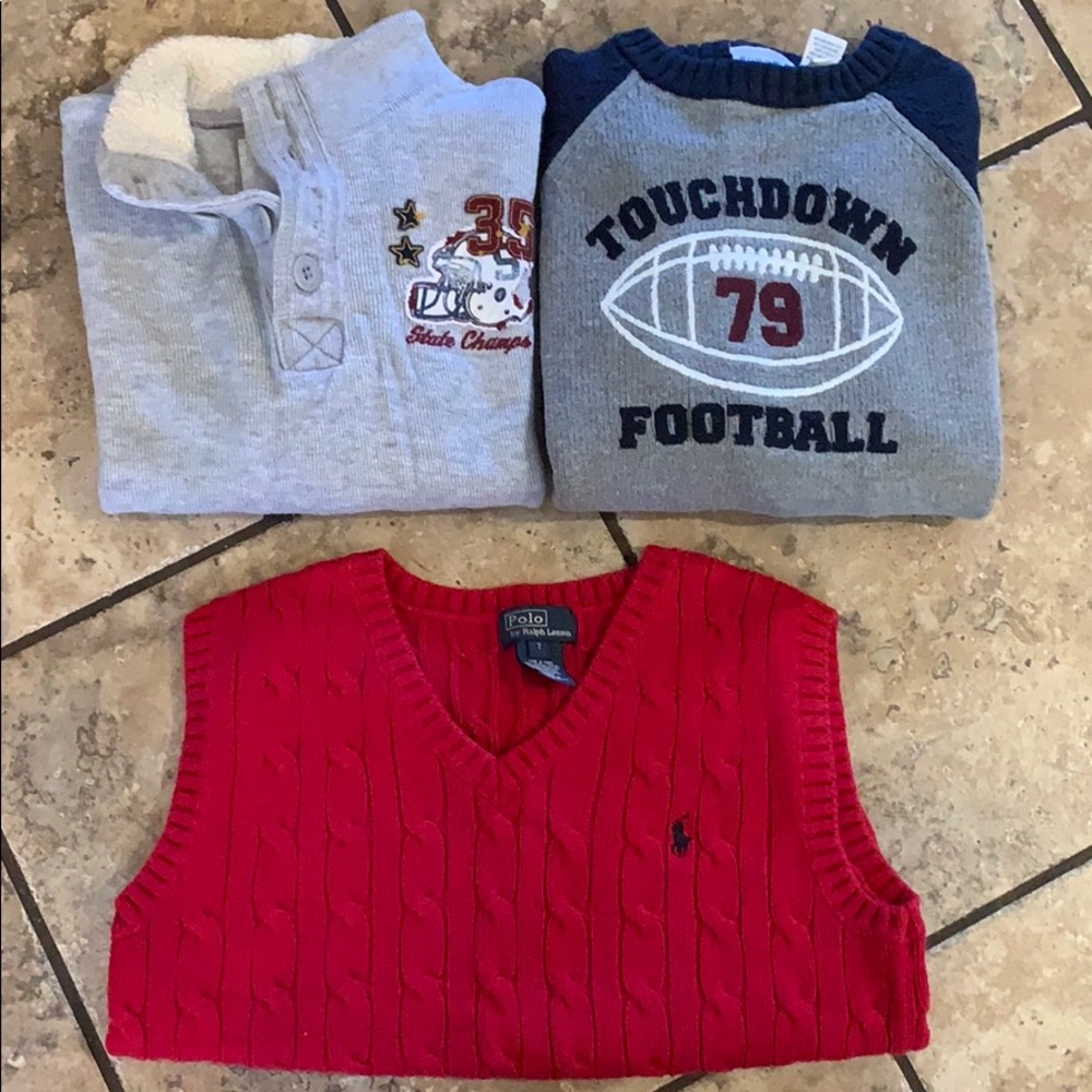 Size 7 boys’ sweater bundle